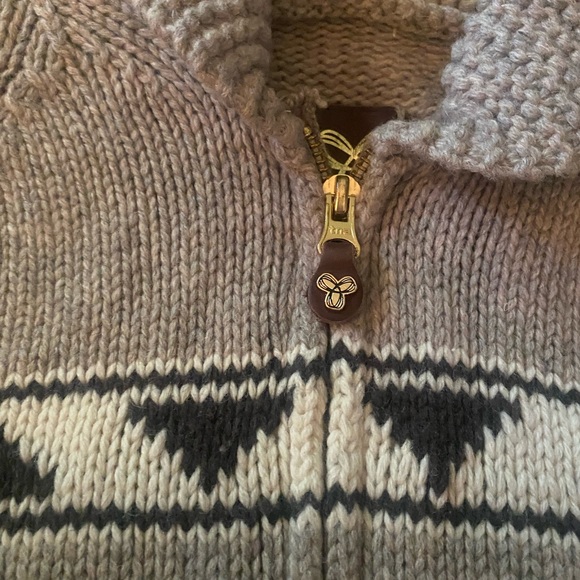 TNA Sea To Sky Cowichan Wool Sweater Logo aritzia Tribal Zip Jacket Small - Picture 2 of 4
